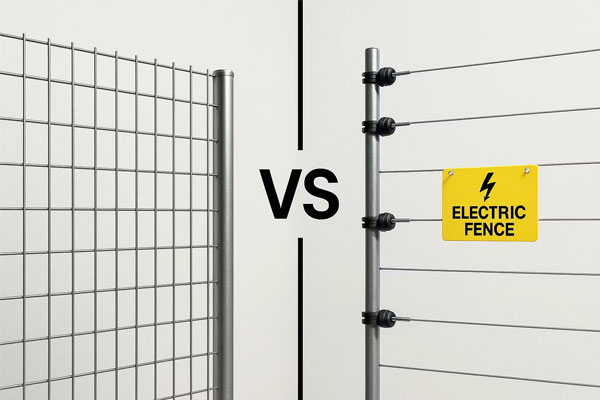 تفاوت-حفاظ-برقی-با-فنس-معمولی نصب فنس الکتریکی